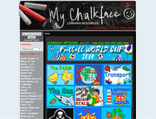 Tablet Screenshot of mychalkface.com
